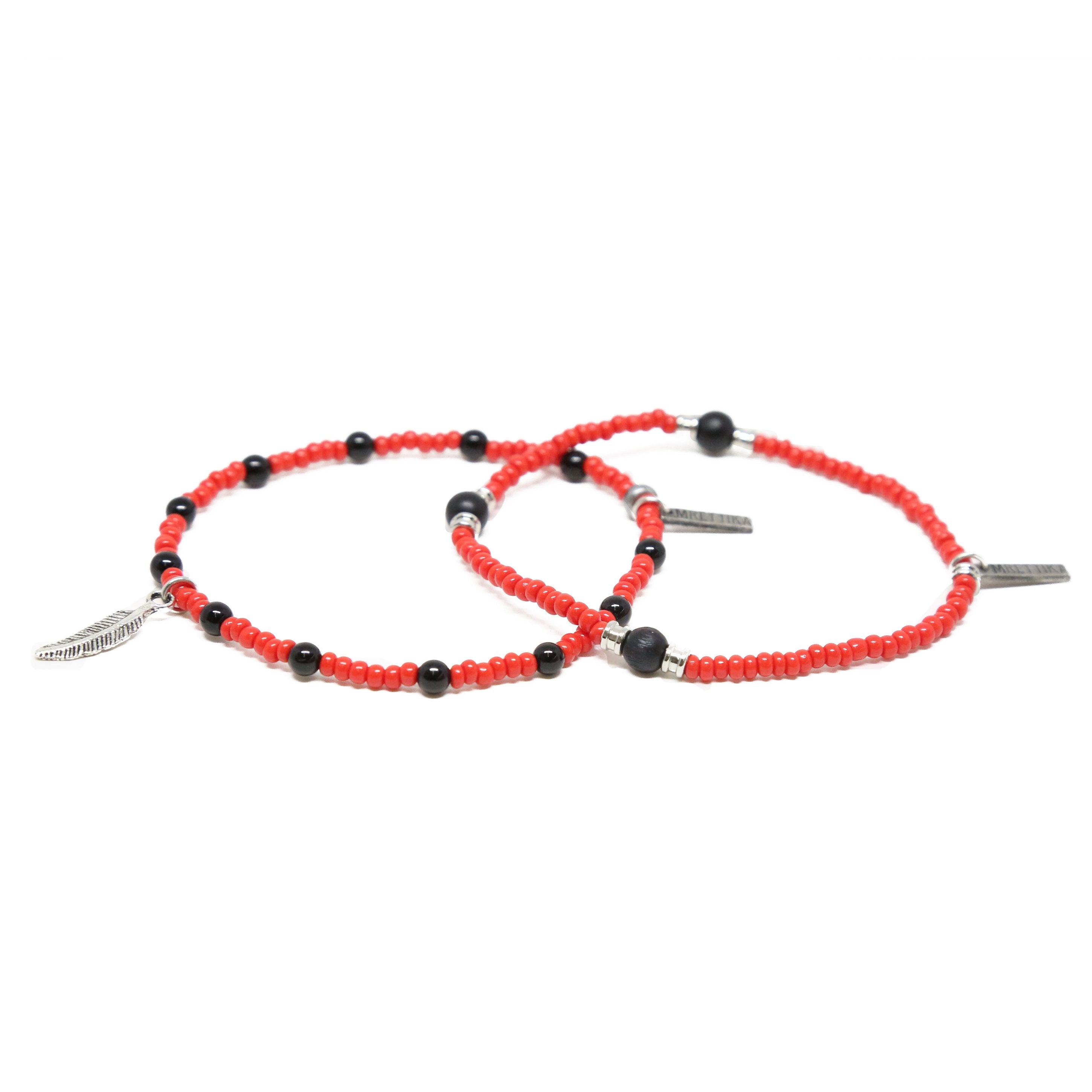 The Brotherhood Bracelet Set in Red and Silver Ox – Mr.Ettika