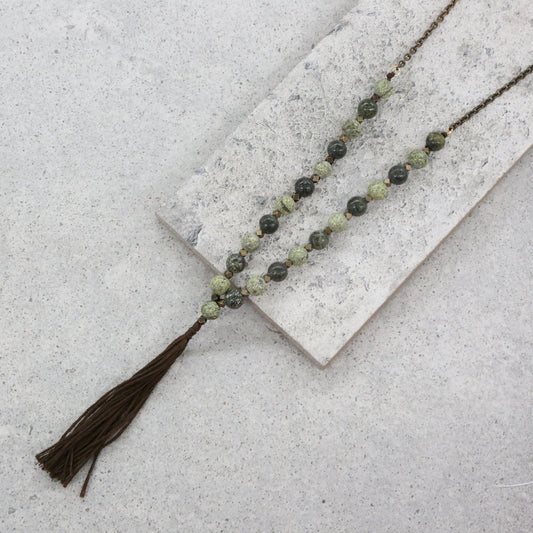 Forest Adventurer Necklace in Brass